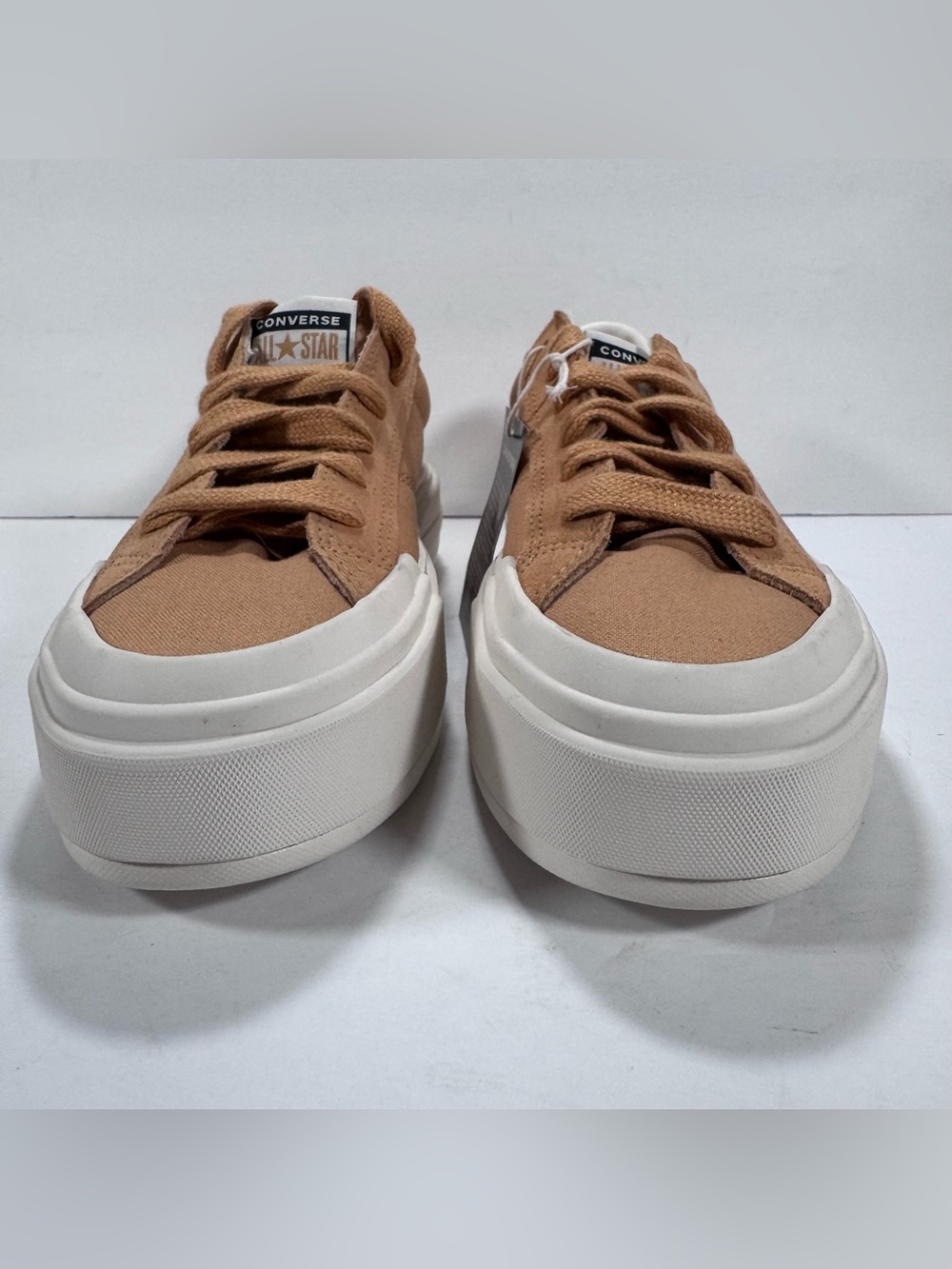 Converse CTAS Cruise Chunky Platform Sneakers Sandy Shore Egret Women Size 9 - Picture 3 of 10